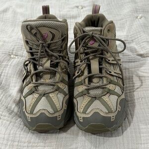 Asics Athletic Shoes - Olive and Purple